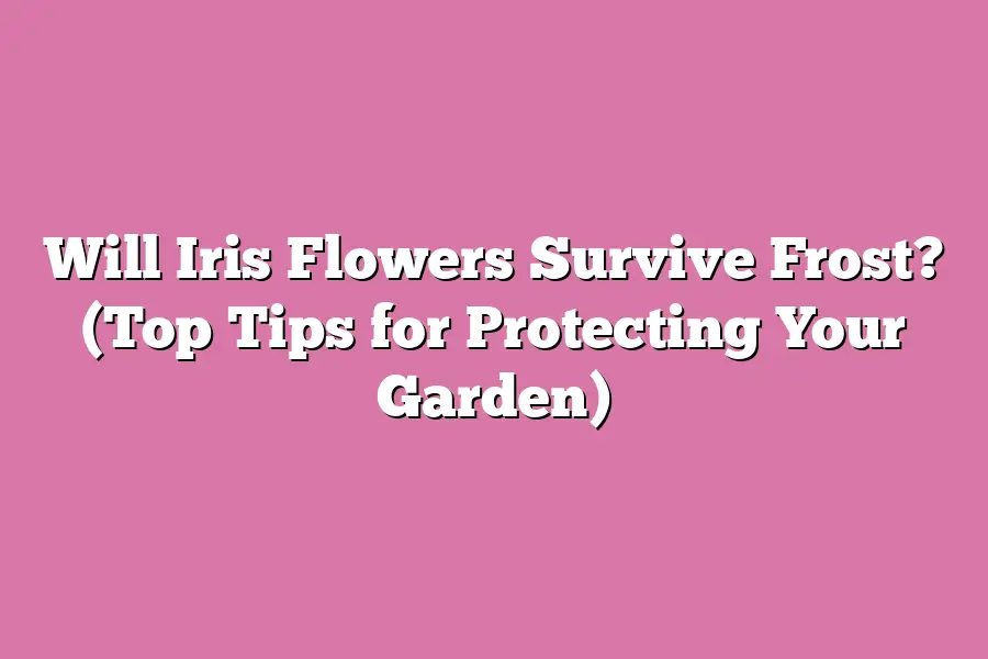 Will Iris Flowers Survive Frost? (Top Tips for Protecting Your Garden)